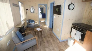 Salón de las casas para personas sin techo en Edimburgo