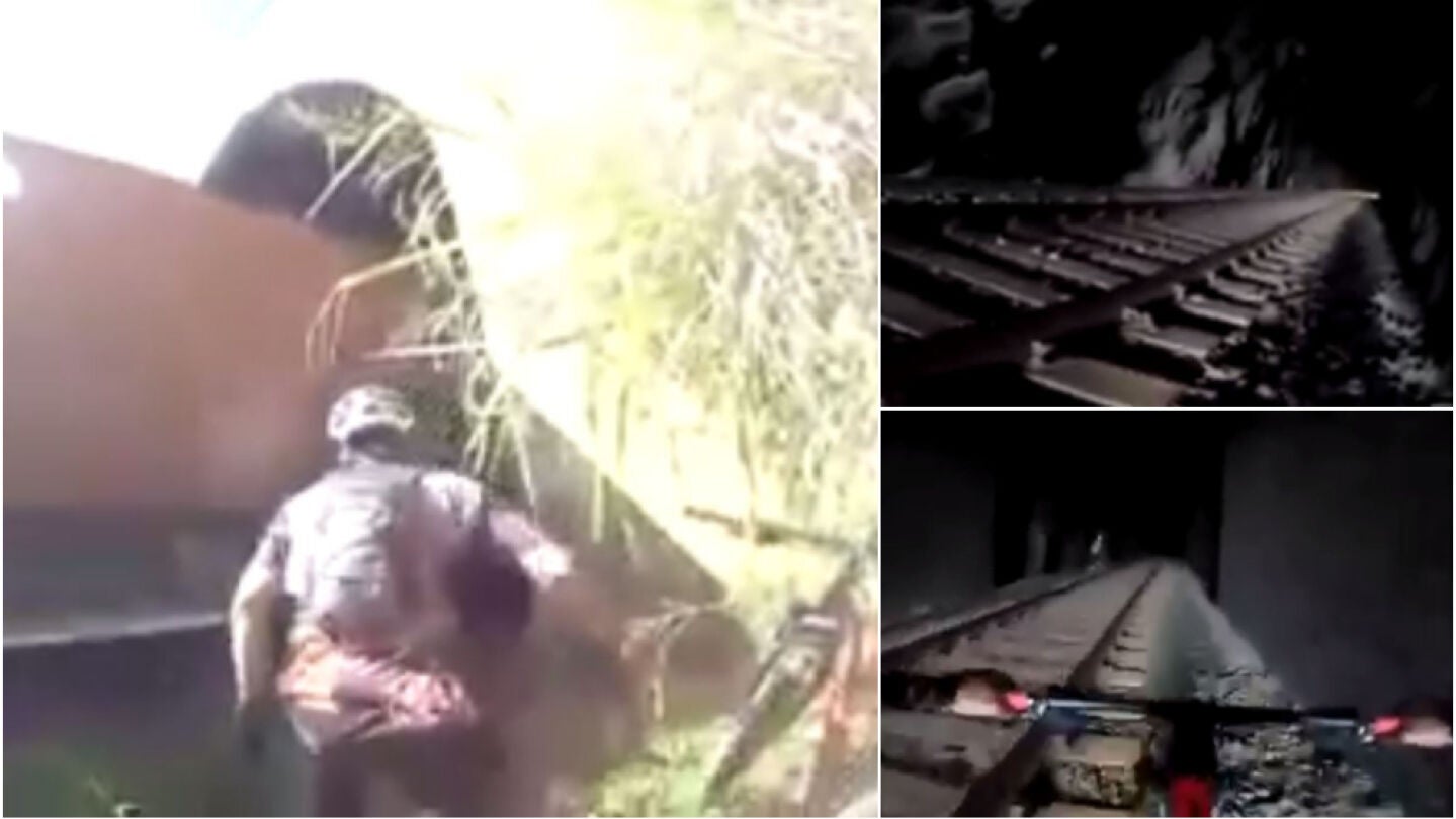 Dos ciclistas se salvan por un segundo de ser atropellados por un tren