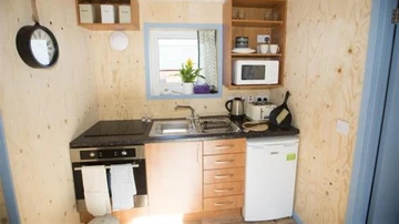 Cocina de las casas para personas sin techo en Edimburgo
