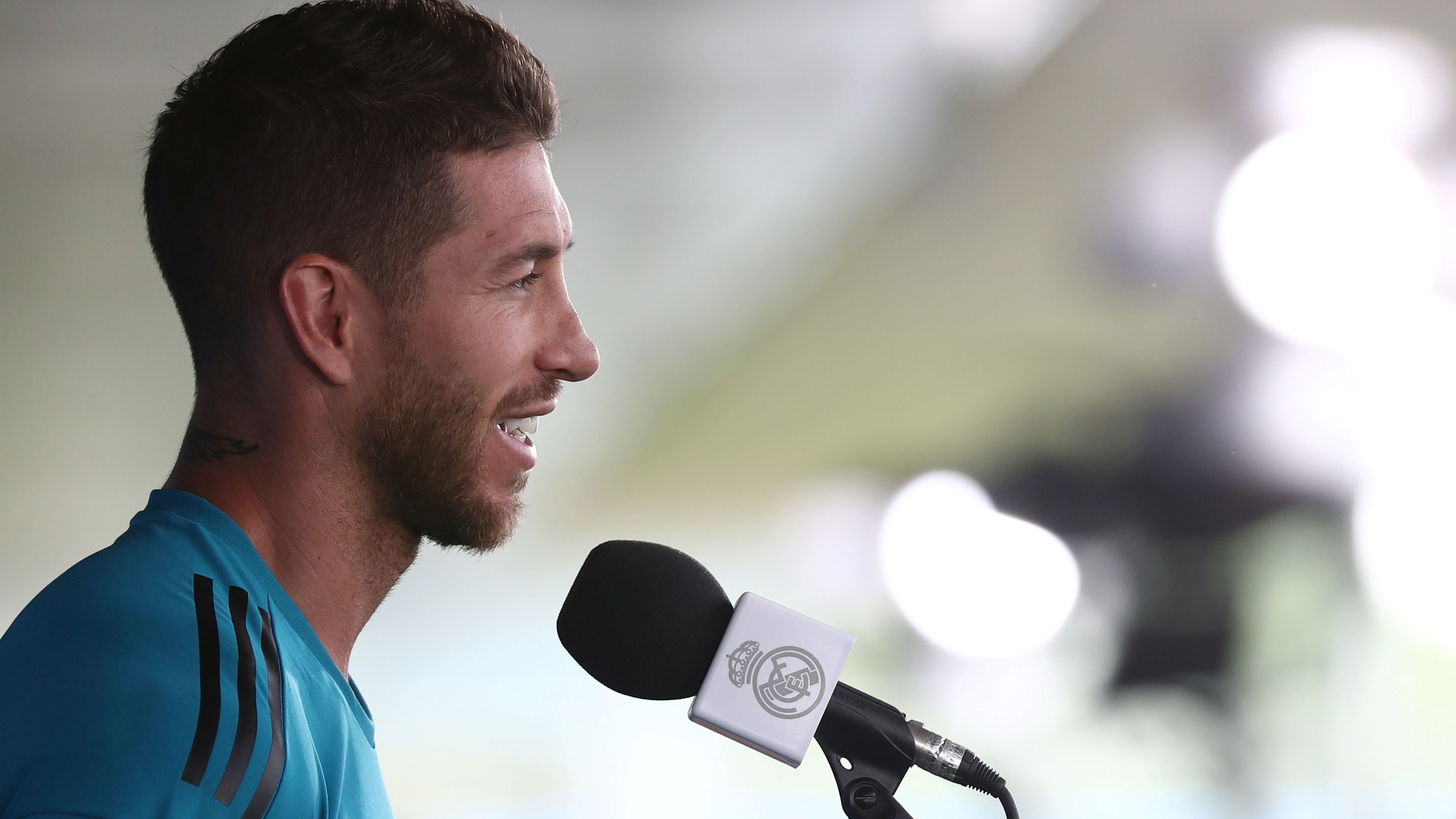 Sergio Ramos, ante los medios de comunicación