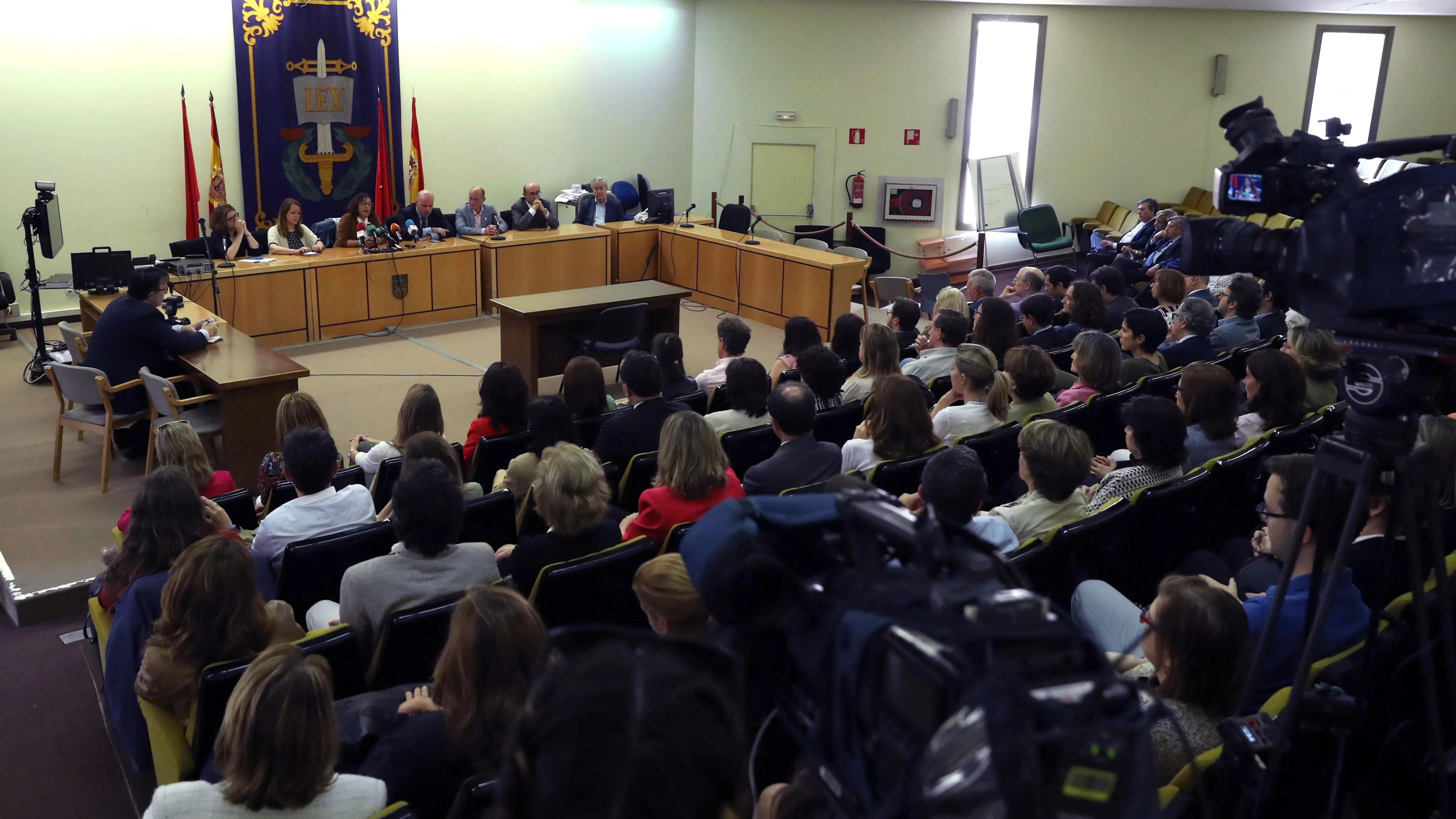 Rueda de prensa de la huelga general de jueces y fiscales