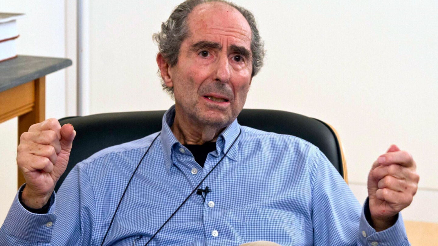 El escritor estadounidense Philip Roth