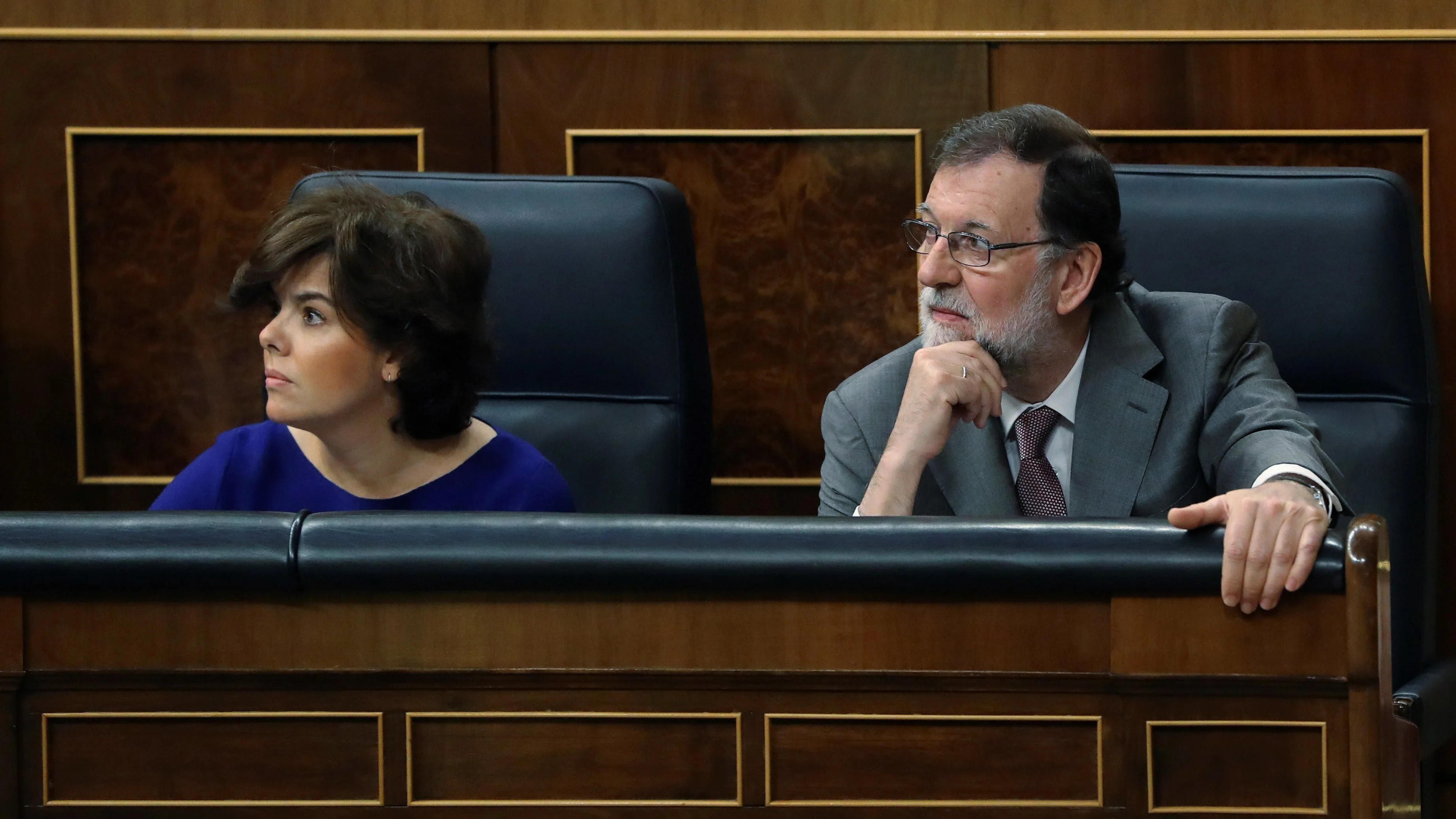 Mariano Rajoy y la exvicepresidenta Soraya Sáez de Santamaría