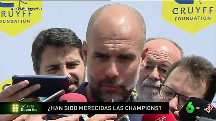 Guardiola: "¿El Real Madrid? Hay que quitarse el sombrero con lo que ha hecho" Guardiola: "¿El Real Madrid? Hay que quitarse el sombrero con lo que ha hecho"