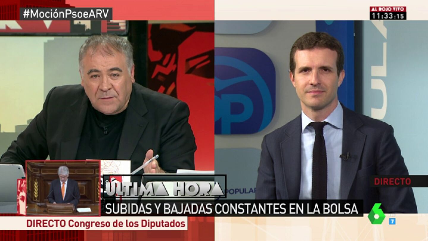 Pablo Casado: "Unas terceras elecciones en dos a&ntilde;os y la inestabilidad en plena aplicaci&oacute;n del 155 no le van bien a Espa&ntilde;a"