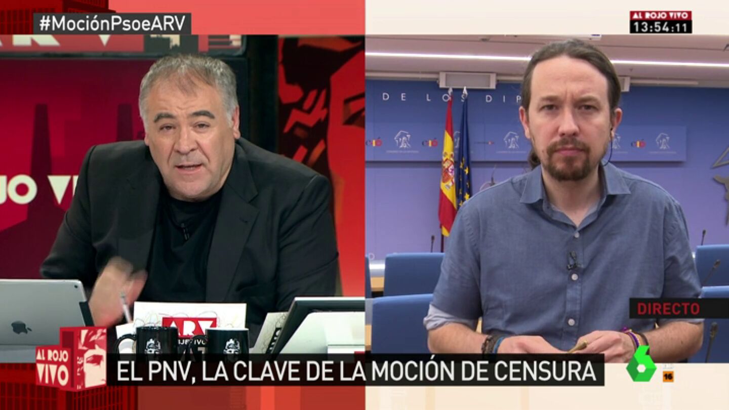 Pablo Iglesias: "Que Rajoy dimitiera ser&iacute;a una bajeza, una verg&uuml;enza y una burla a la democracia"