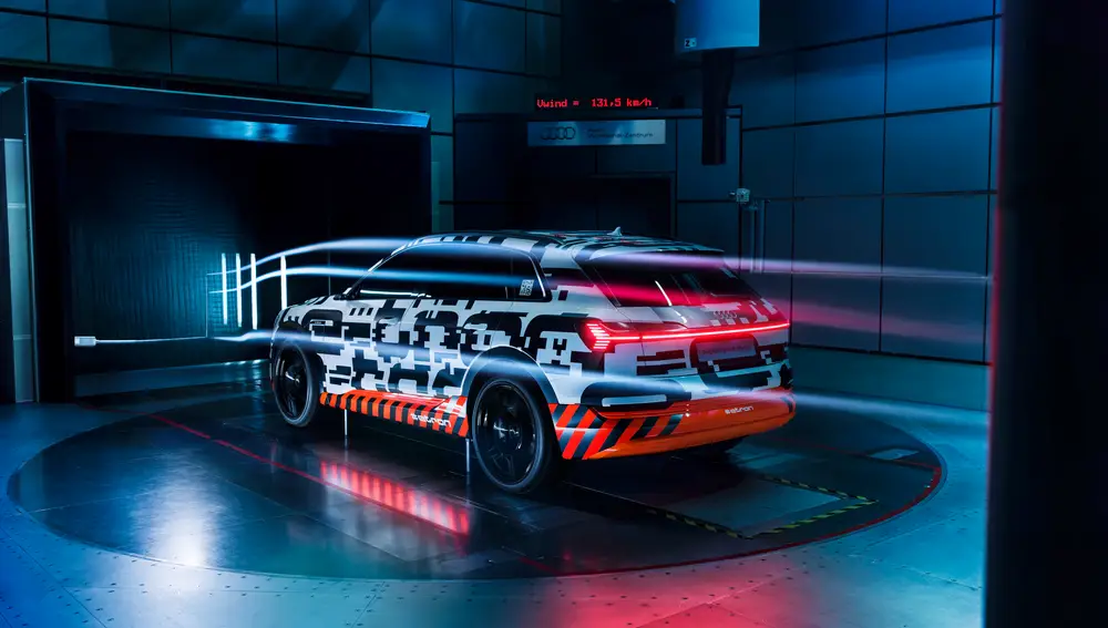 Audi E-Tron en el túnel de viento