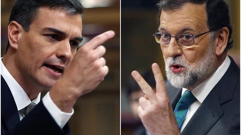 Pedro Sánchez y Mariano Rajoy