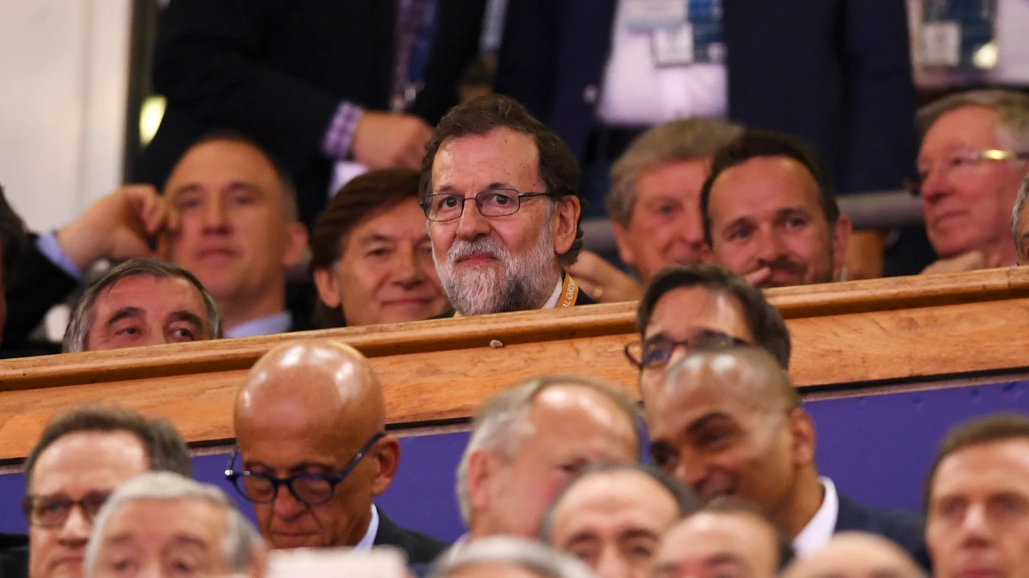 Mariano Rajoy, en el palco viendo la final de la Champions entre Real Madrid y Juventus Mariano Rajoy, en el palco viendo la final de la Champions entre Real Madrid y Juventus