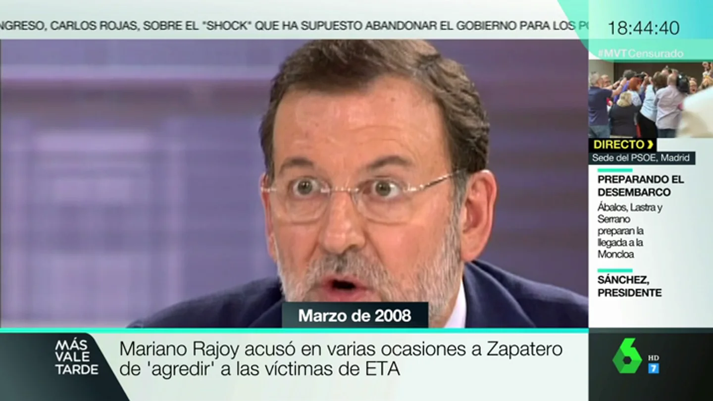 <p>MVT tira de hemeroteca para repasar cómo era el PP cuando estaba en la oposición</p> <p>MVT tira de hemeroteca para repasar cómo era el PP cuando estaba en la oposición</p>