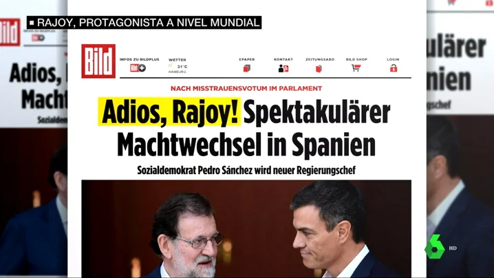 Rajoy, un protagonista a nivel internacional: así vivieron las televisiones de todo el mundo el fin de su mandato Rajoy, un protagonista a nivel internacional: así vivieron las televisiones de todo el mundo el fin de su mandato