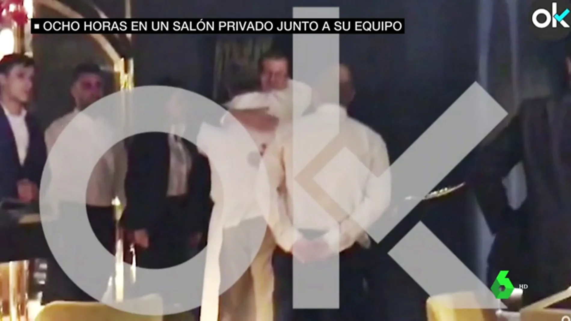 El vídeo que mejor resume las ocho horas de Rajoy en el reservado de un restaurante de Madrid