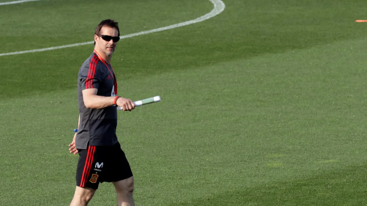 Julen Lopetegui, en un entrenamiento Julen Lopetegui, en un entrenamiento
