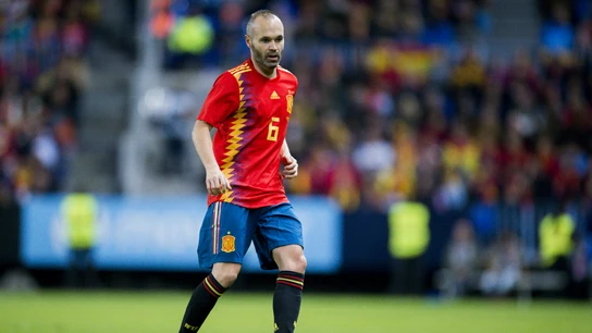 Iniesta, con España Iniesta, con España