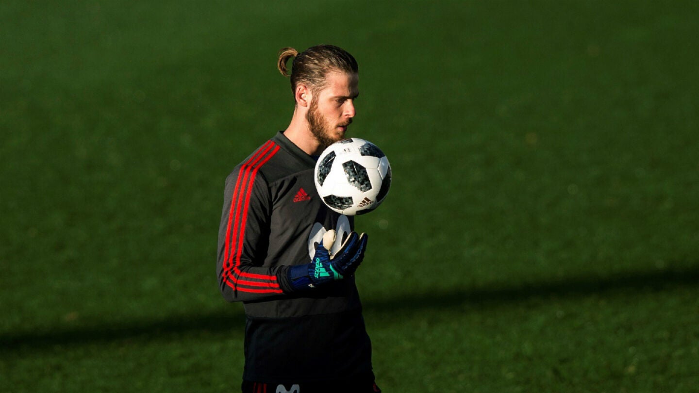 De Gea, en un entrenamiento