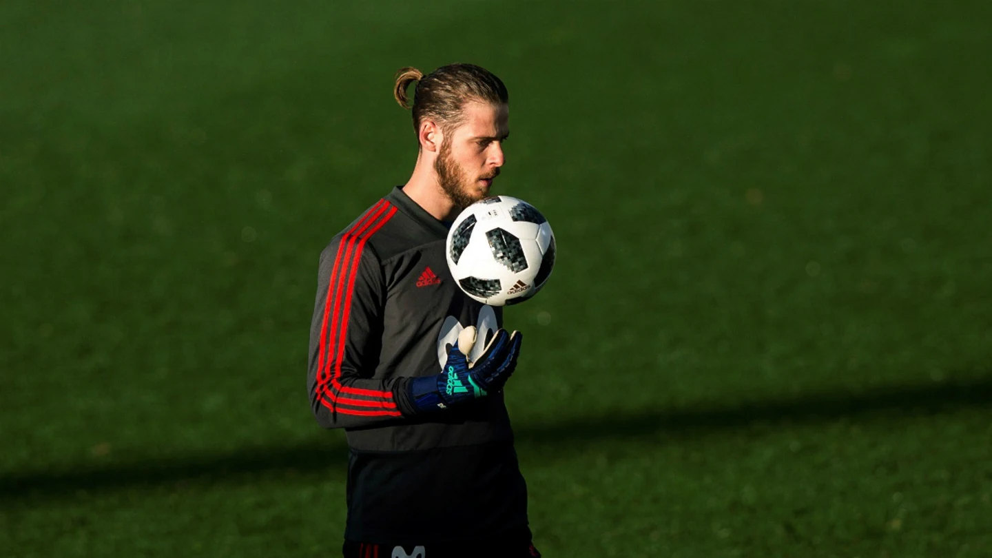 De Gea, en un entrenamiento De Gea, en un entrenamiento