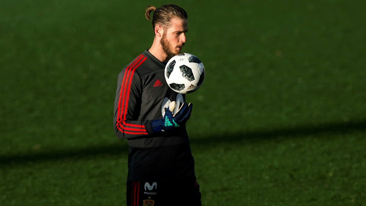 De Gea, en un entrenamiento