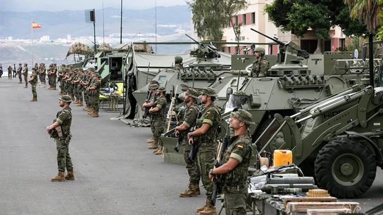 Efectivos de la Brigada "Canarias" XVI Efectivos de la Brigada "Canarias" XVI