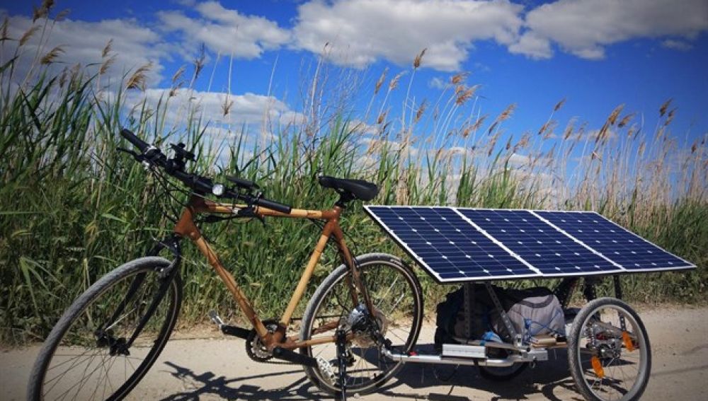 Imagen de la bicicleta solar de la iniciativa de Zima Project