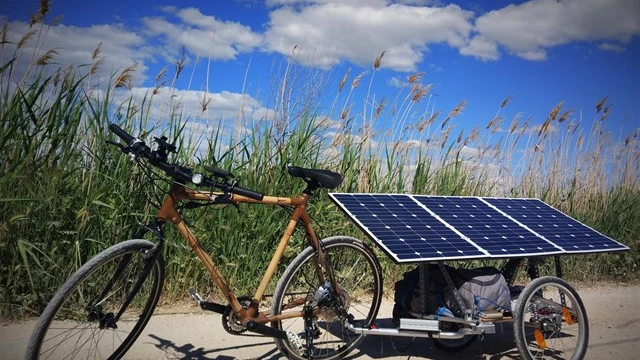 Imagen de la bicicleta solar de la iniciativa de Zima Project