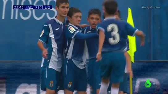 <p>Un doblete de Enric García ante el Levante encamina al Espanyol a la final de LaLiga Promises</p> <p>Un doblete de Enric García ante el Levante encamina al Espanyol a la final de LaLiga Promises</p>