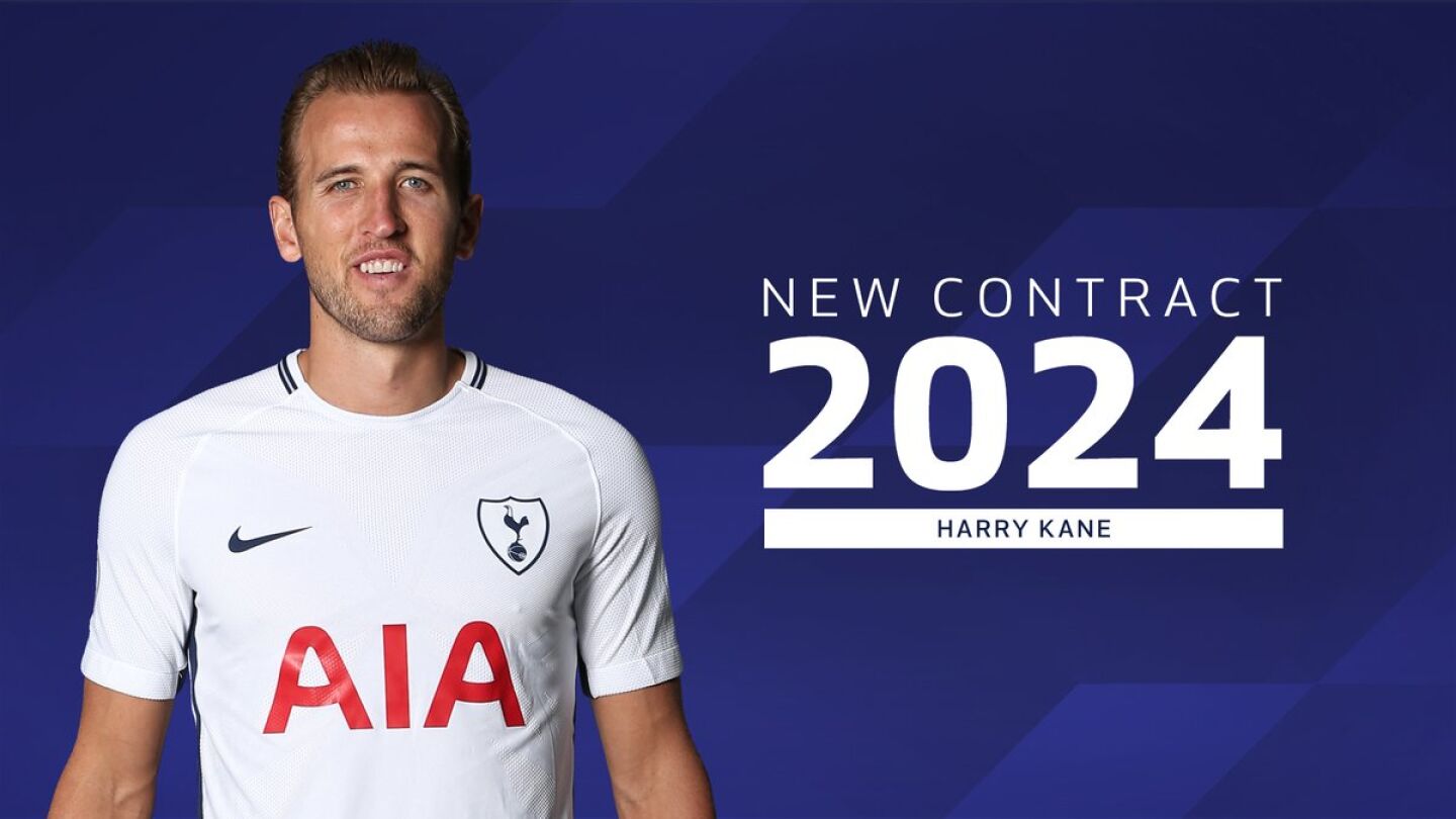 Harry Kane ampl&iacute;a su contrato con el Tottenham