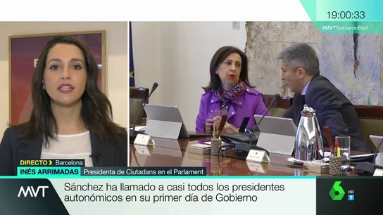 Declaraciones de Arrimadas en 'Más Vale Tarde' Declaraciones de Arrimadas en 'Más Vale Tarde'