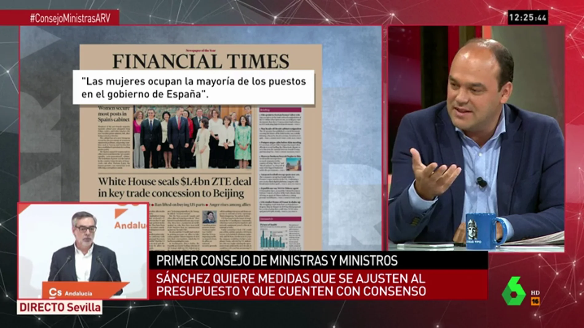 José Carlos Díez: "Es un buen Gobierno. La portada de Financial Times es la marca España que a todos nos gustaría trasmitir"