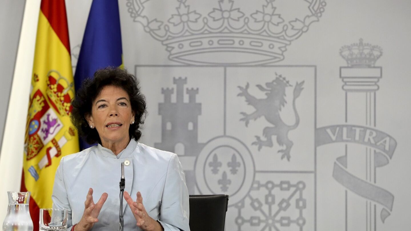 La ministra de Educaci&oacute;n y Formaci&oacute;n Profesional, Isabel Cela&aacute;