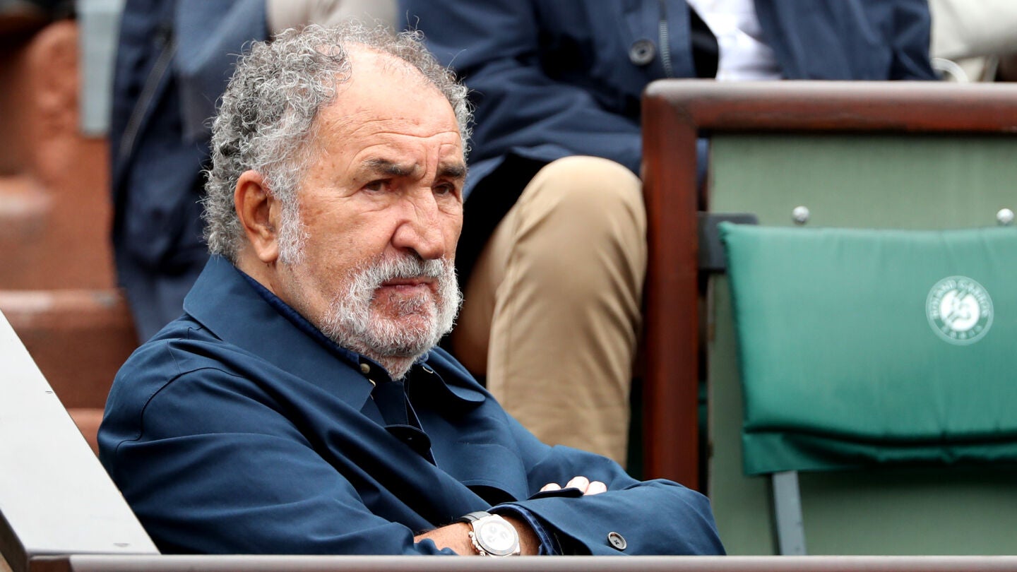 Ion Tiriac, en un partido de Roland Garros