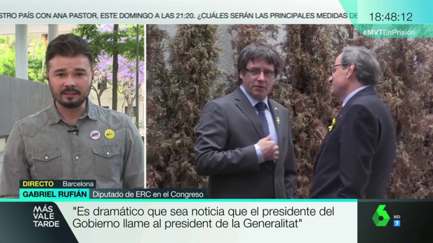 Gabriel Rufi&aacute;n: "Ley Mordaza, LOMCE, subir el salario m&iacute;nimo interprofesional&hellip; siempre podr&aacute;n contar con ERC"
