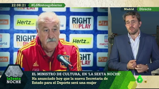 Màxim Huerta: "No propuse a Vicente del Bosque ser secretario de Estado para el Deporte, aunque, obviamente, es un gran nombre y un gran hombre" Màxim Huerta: "No propuse a Vicente del Bosque ser secretario de Estado para el Deporte, aunque, obviamente, es un gran nombre y un gran hombre"