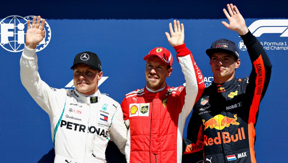 Vettel, Bottas y Verstappen, los más rápidos de la Q3 de Canadá