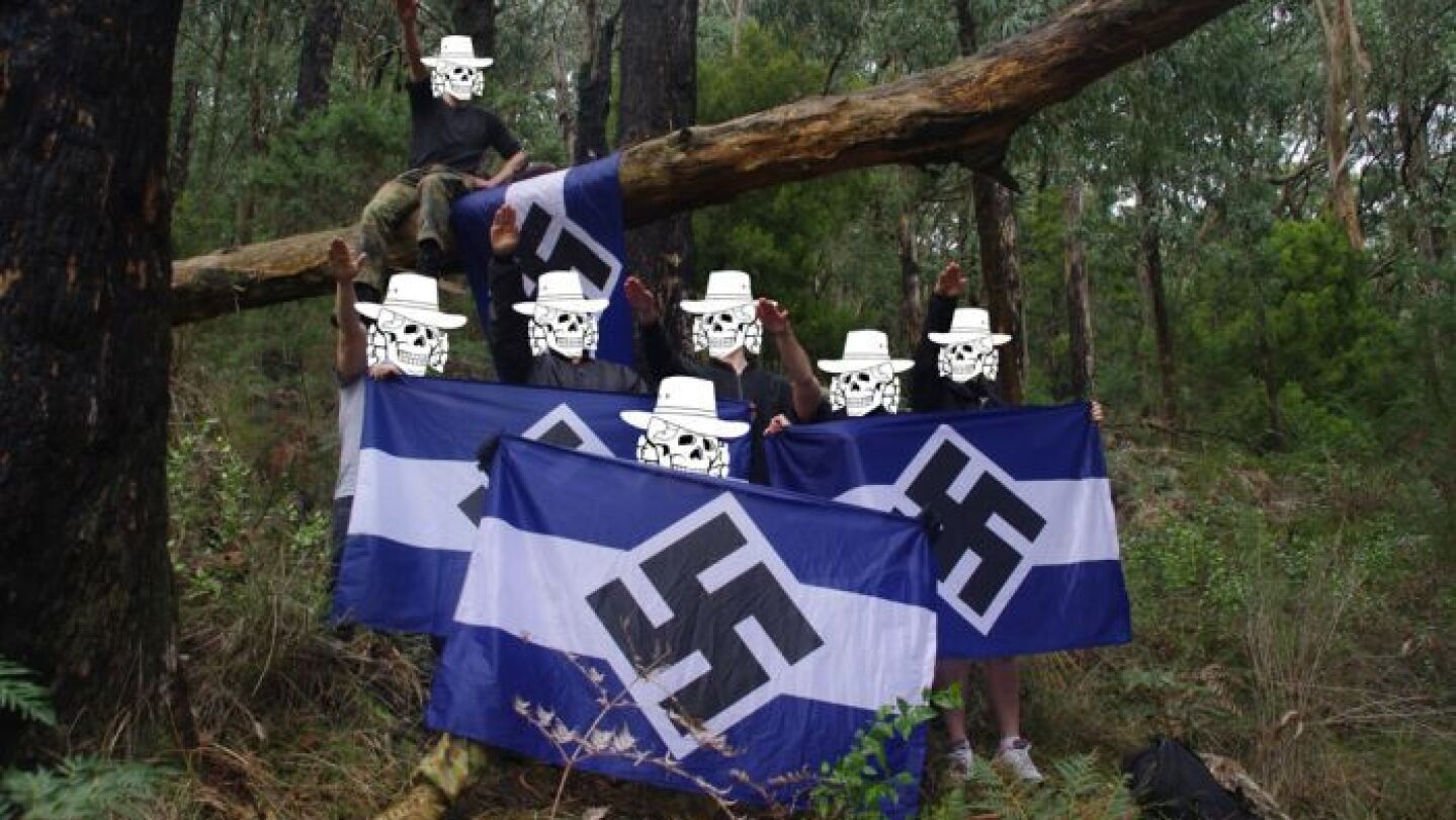 Un grupo de los neonazis de Antipodean Resistance 