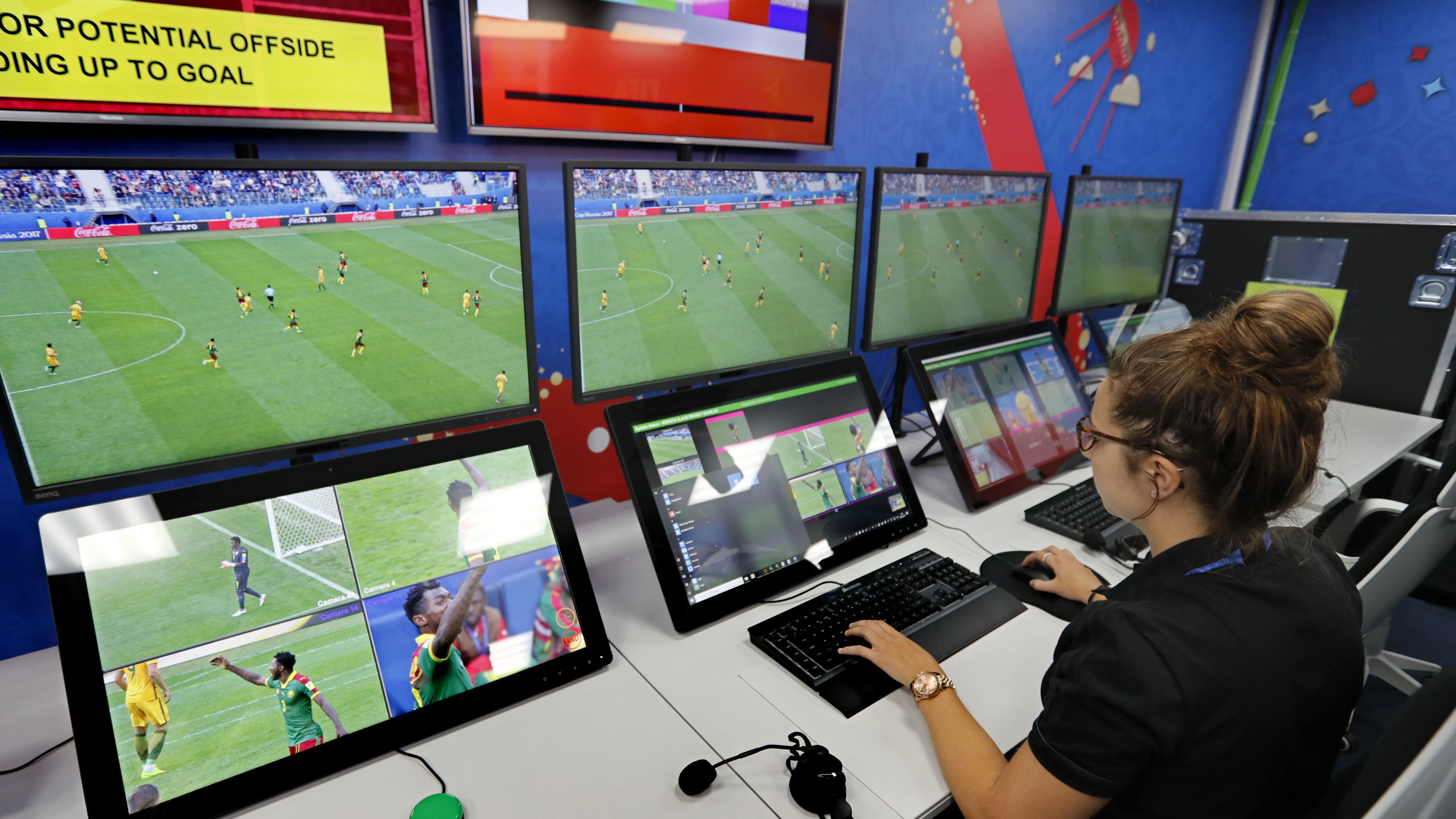 Así es la sala del VAR para el Mundial