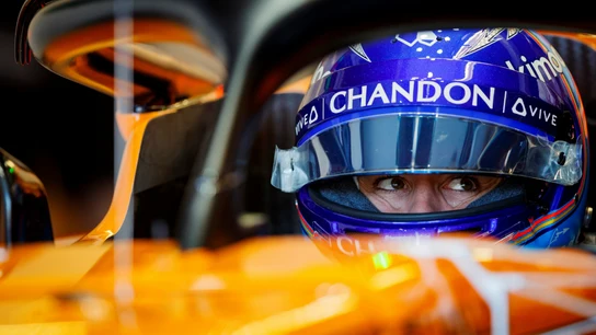 Alonso, en el cockpit del McLaren Alonso, en el cockpit del McLaren
