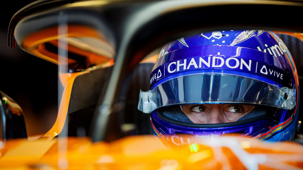 Alonso, en el cockpit del McLaren