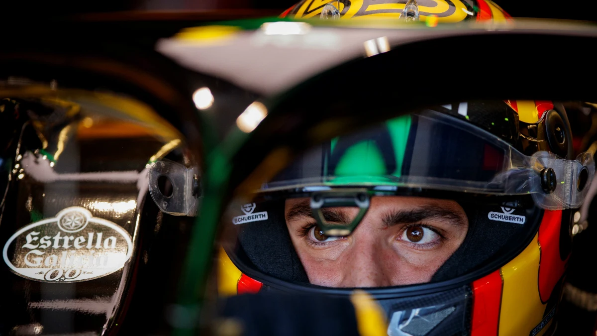 Carlos Sainz, a bordo del Renault