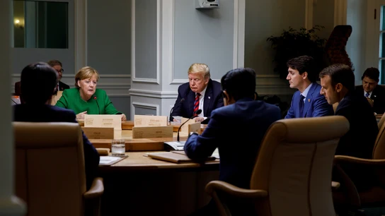 Los líderes del G7 reunidos Los líderes del G7 reunidos