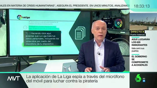 Espía tu móvil para 'cazar' emisiones de fútbol ilegales: así funciona la polémica app de LaLiga Espía tu móvil para 'cazar' emisiones de fútbol ilegales: así funciona la polémica app de LaLiga