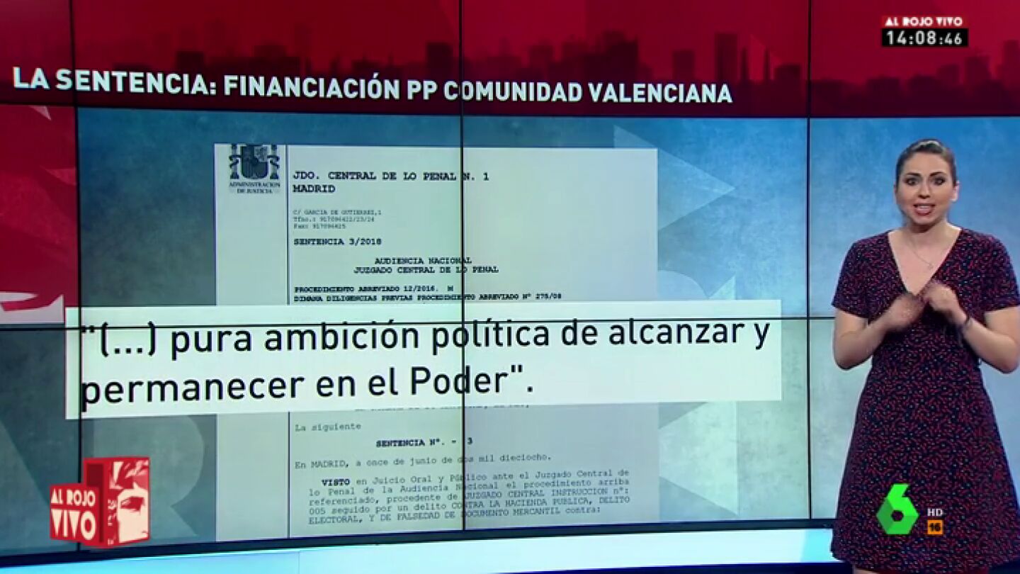 Estas son las frases m&aacute;s destacadas e impactantes que deja la sentencia al PP de Valencia por la trama G&uuml;rtel