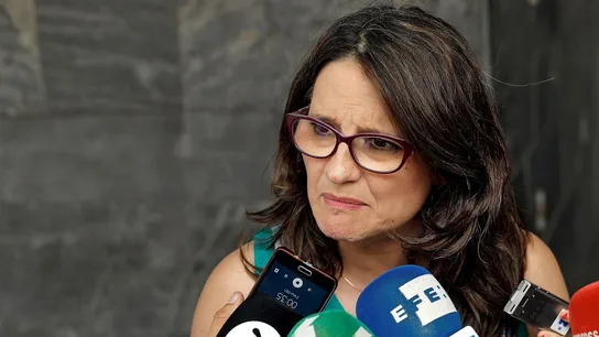 Mónica Oltra ante los medios Mónica Oltra ante los medios