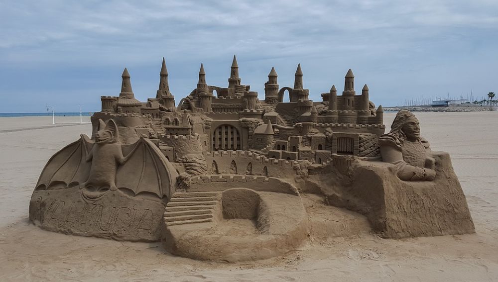 Imagen de un castillo de arena