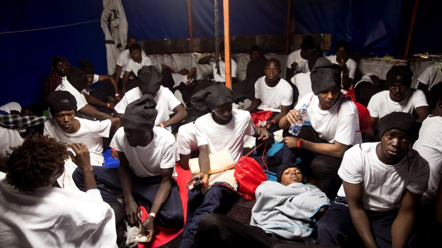 Rescate de los migrantes que van a bordo del Aquarius