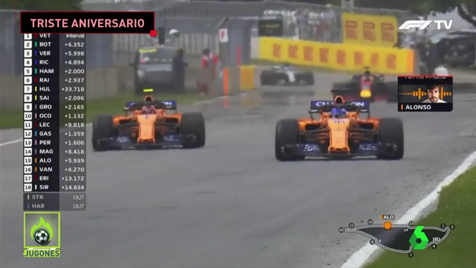 El McLaren de Fernando Alonso volvió a decir basta