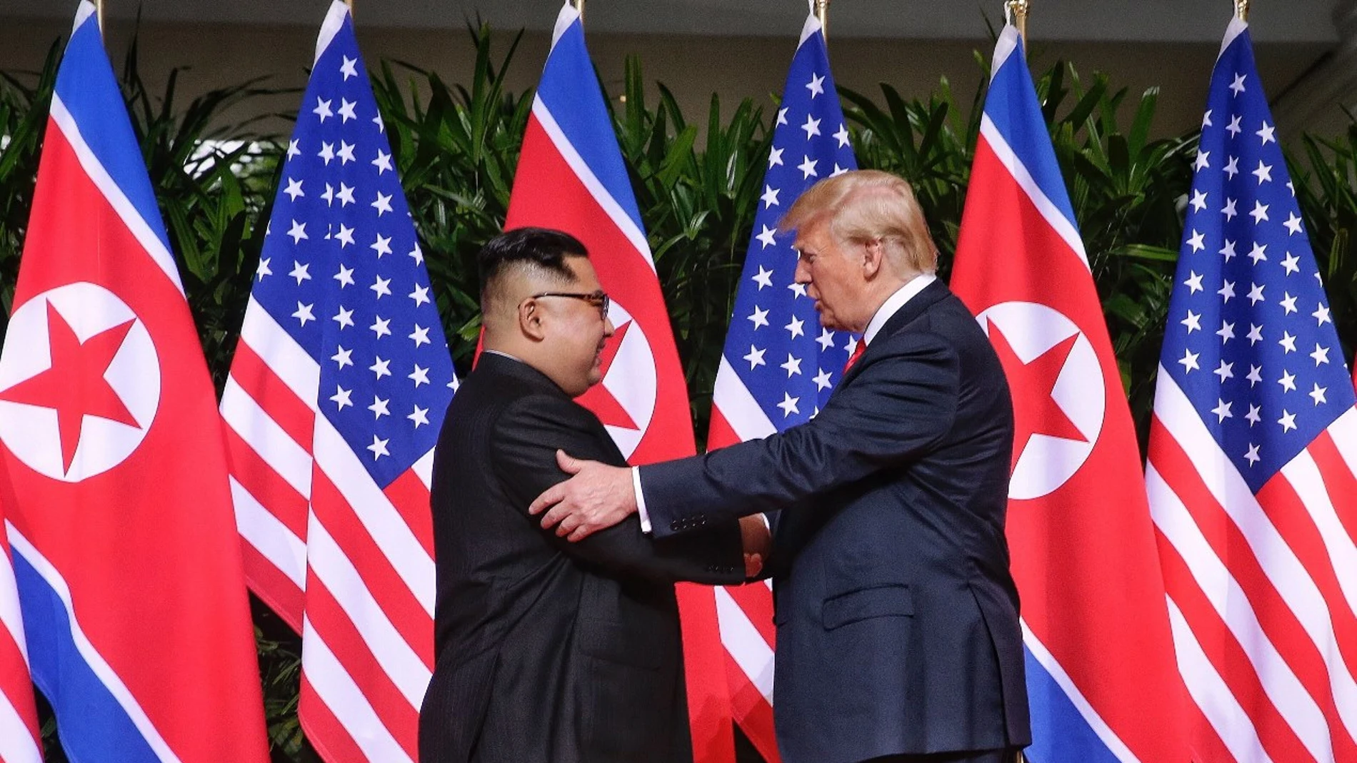 Kim-Jong-un y Donald Trump