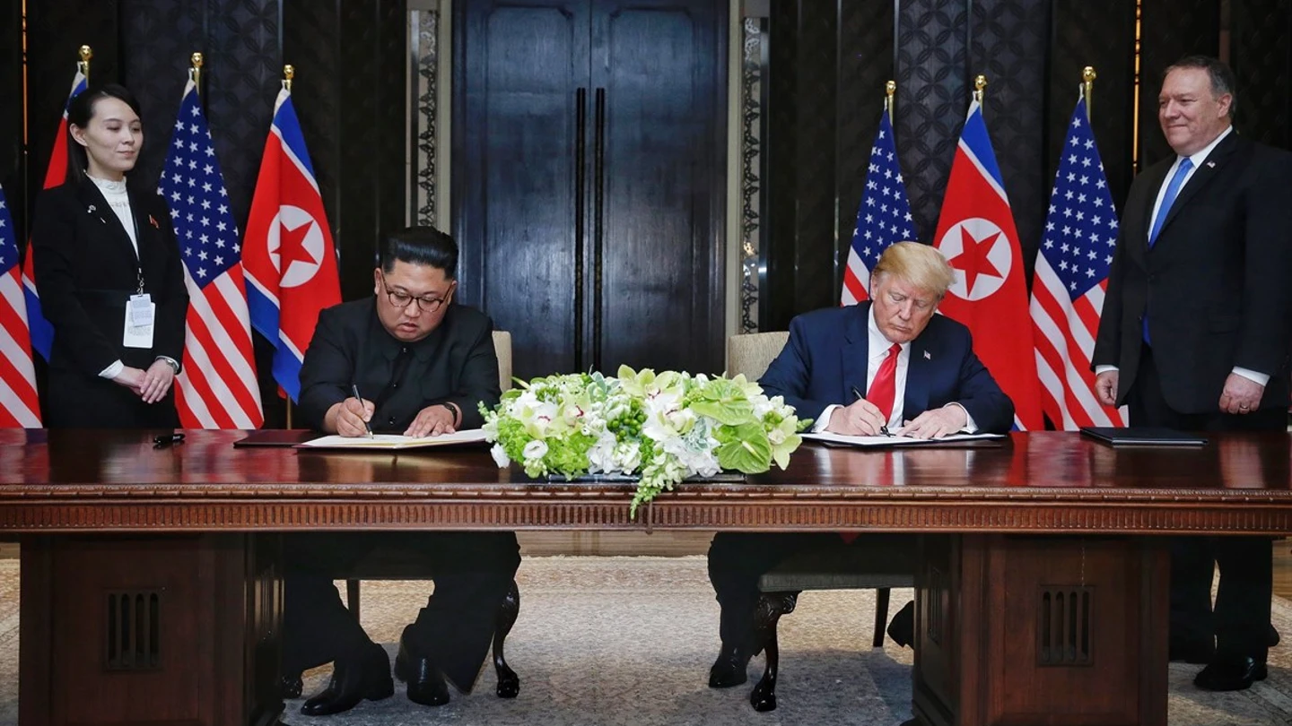 Kim Jong-Un y Donald Trump Kim Jong-Un y Donald Trump