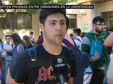 Estudiante extremeño que ha tenido que repetir la Selectividad Estudiante extremeño que ha tenido que repetir la Selectividad
