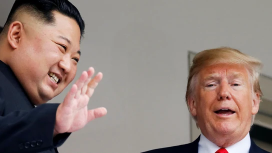 Los líderes de Corea del Norte y de Estados Unidos Los líderes de Corea del Norte y de Estados Unidos