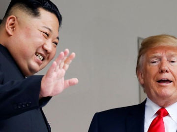 Los líderes de Corea del Norte y de Estados Unidos Los líderes de Corea del Norte y de Estados Unidos
